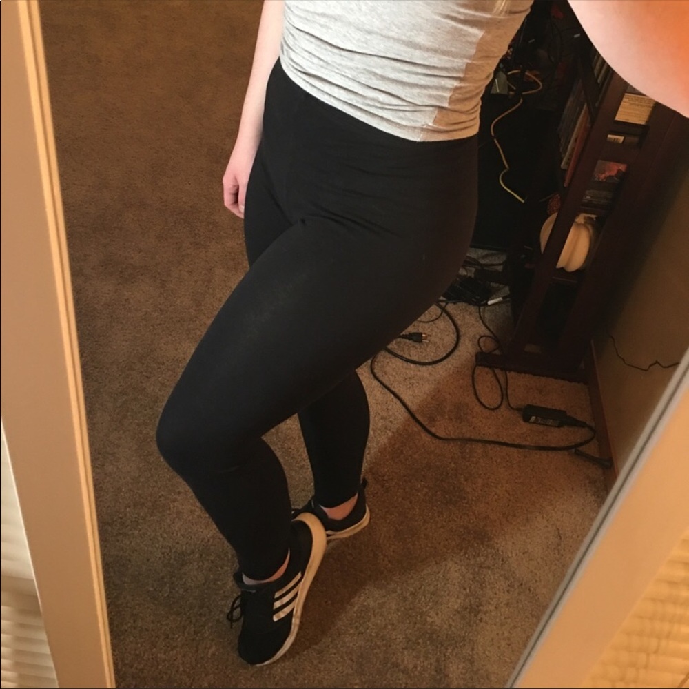 Forever 21 High Waisted Black Leggings